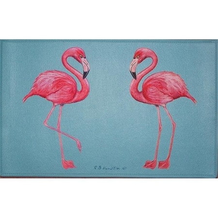 Betsy Drake Betsy Drake DM084G Flamingo Door Mat 30"x50" DM084G